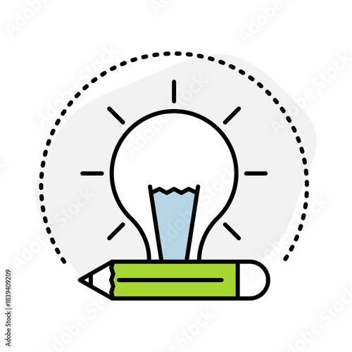 Creativity Icon, Paint Palette - AI Chip, Artistic Vision, Creative Process - Conceptualization, Innovative Ideas - Problem Solving, Editable Stroke.