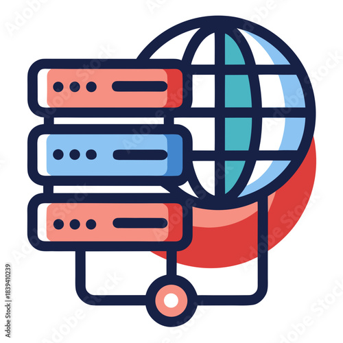 Web Hosting Icon  Dual Tone Icon