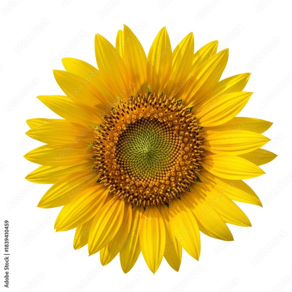 Obraz premium sunflower on white background