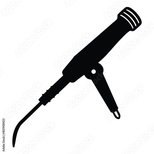 Caulking gun silhouette professional construction tool for sealing and adhesive applications