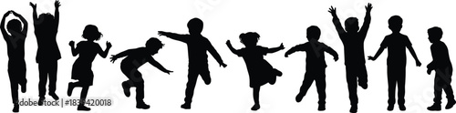 Black Silhouette Set of People Working, Cleaning, Sweeping, and Gardening Outdoors, Illustrating Maintenance, Household Chores, and Professional Service, Isolated Vector Graphics on White