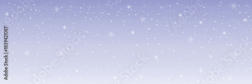 Winter Snowfall Blue Background Christmas New Year Wallpaper Design.