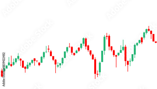Candle stick graph chart of stock market investment trading background	