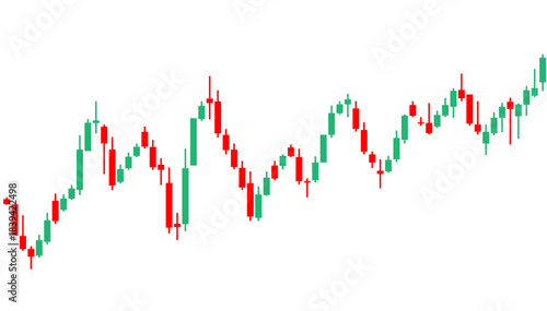 Candle stick graph chart of stock market investment trading background	