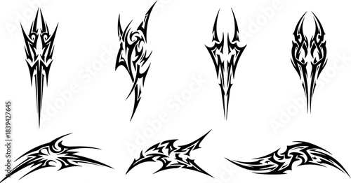 Tribal Wing Silhouette Bundle