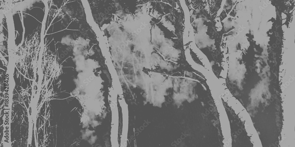 Obraz premium abstract grunge background. Forest, Leaves, Trees and clouds background