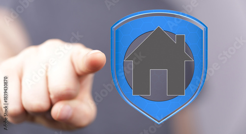 Conceptual image of a finge...