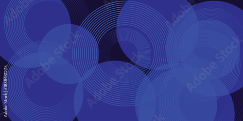 Abstract blue modern background with. Dynamic geometric shapes. white pattern  for banner, wallpaper, cover Vector illustration .