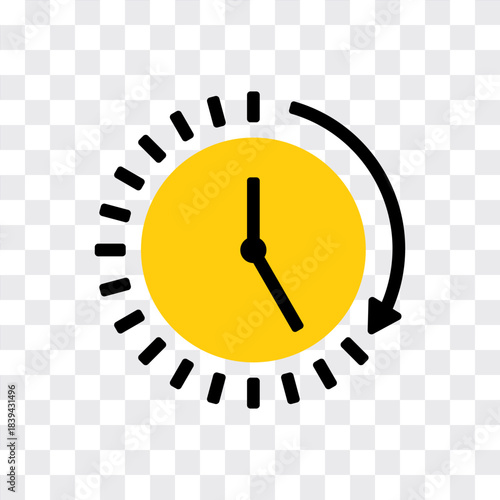 Passage of time symbol, vector icon design.