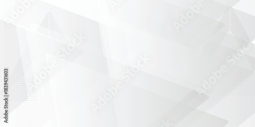 Abstract white and gray triangle arrow vector background. texture white pattern  for banner, wallpaper, cover Vector illustration .