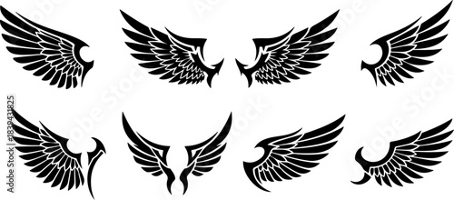 Tribal Wing Silhouette Bundle