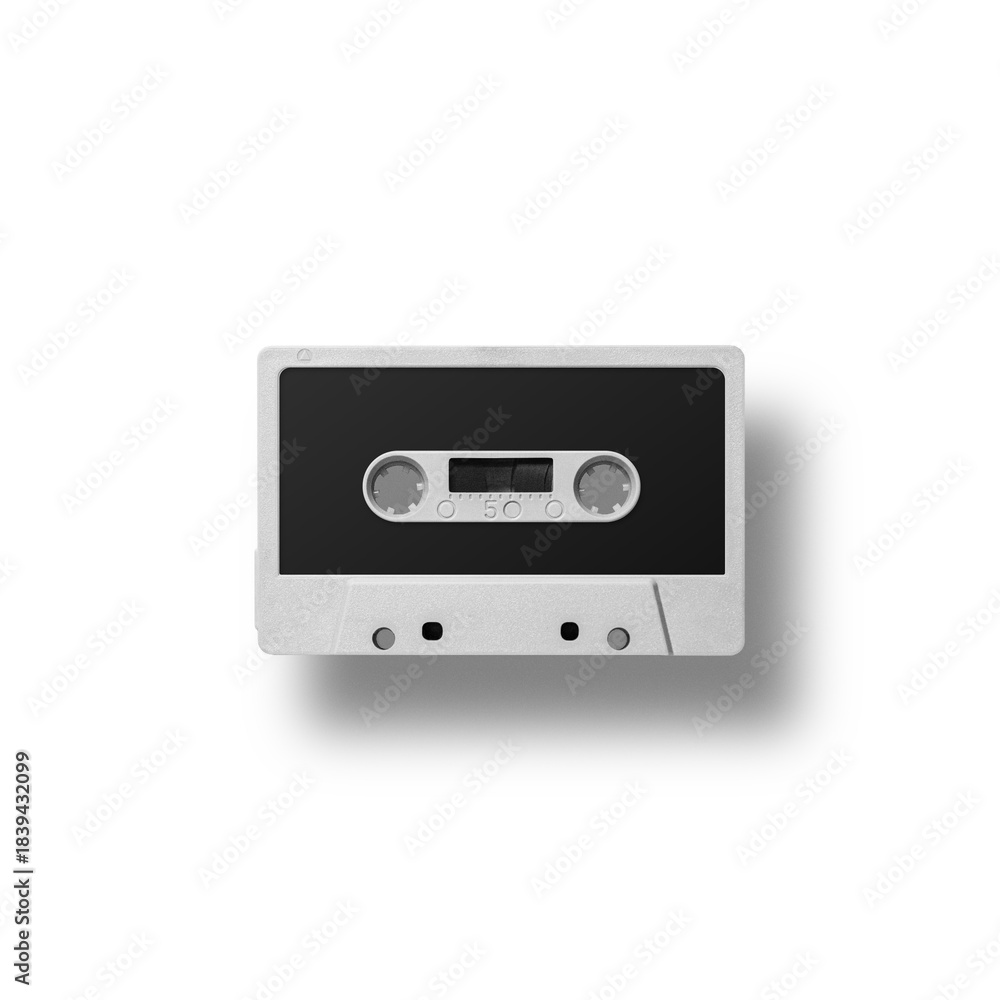 Fototapeta premium Colorful retro cassette tapes arranged over vibrant backgrounds, creating a nostalgic 80s and 90s aesthetic with bold, playful design. Imagen hecha con 3D