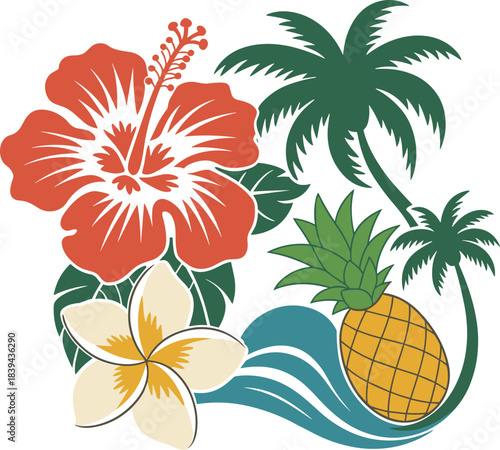 Detailed garden tools and lawn care illustration set featuring lawnmowers, planters, hand tools, watering can, and gardening equipment for outdoor and landscaping designs