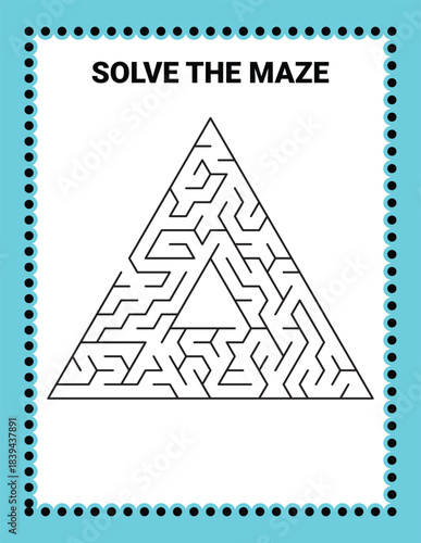 Solve the triangle maze puzzle