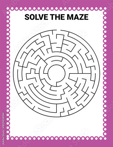 Labyrinth maze puzzle challenge