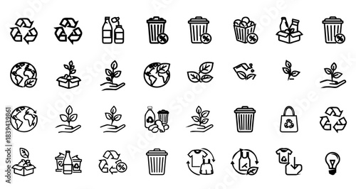Eco-Friendly Icons – Sustainability, Hygiene & Gardening
