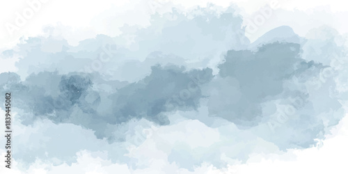 Blue Watercolor background with blue paint, with light turquoise and dark sky-blue. blending depth and texture. Perfect for adding an airy, artistic feel to various projects.