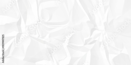 White crease billboard paper rough obsolete wrinkle. Cardboard paper white crumpled satin fabric ripped cloth decoration background