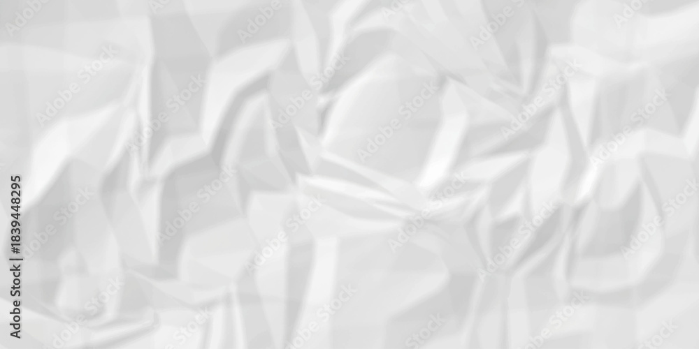 Obraz premium White crease billboard paper rough obsolete wrinkle. Cardboard paper white crumpled satin fabric ripped cloth decoration background