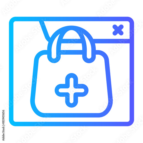 online shopping gradient icon