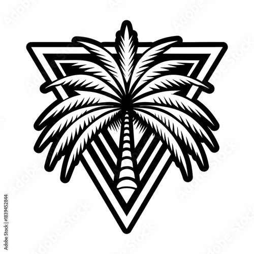  Glyph Style Palm Tree Icons 
