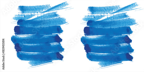 Abstract Blue and White Grunge Background with Halftone Style. Brush Stroke Illustration for Banner, Poster or Sports.