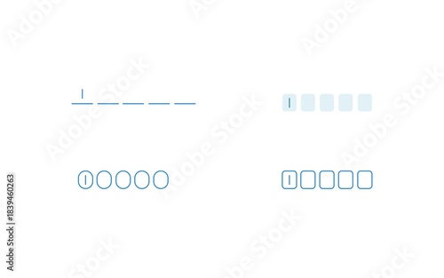 Code verification and verification codes for web and mobile app. User authentication Email and password verification. Secure login. OTP verification. Flat illustrator vector file. high quality picture