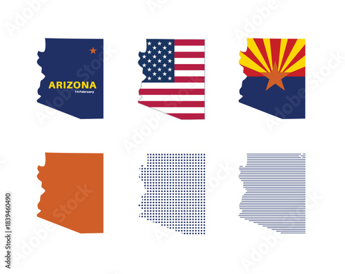 Arizona map. Arizona state maps in various types
