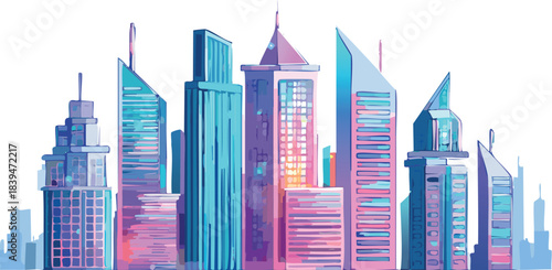 cityscape, skyline, architecture, city, skyscraper