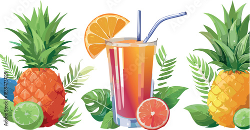 cocktail, glass, drink, orange, juice