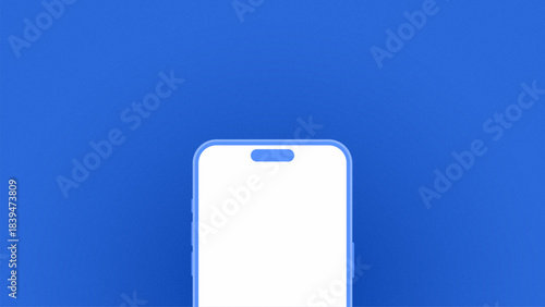 Smartphone editable mockup vector with blank screen
