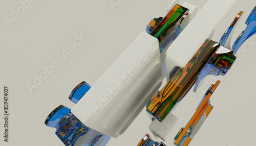 Fototapeta Naklejka Na Ścianę i Meble -  3d Abstract Design