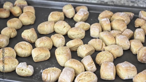 Traditional Slovak Christmas Eve food dough balls called opekance or bobalky is usualy served with grounded poppy seeds, powdered sugar and melted butter. Before is softened with milk or in warm water