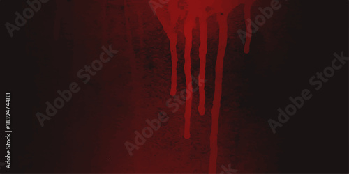 Dark red background vector illustration of blood cells flowing into the water with a grunge paint splash heart pattern