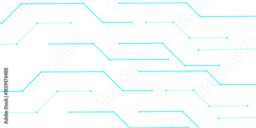 Abstract digital technology futuristic internet network speed connection. High-tech circuit board connection system. Circuit board with various technology elements. abstract structure circuit computer