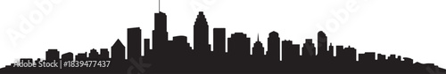 cityscape skyline panorama city. design Vector black silhouette