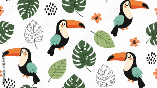collection of birds Pattern