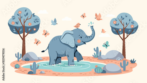 elephant on the beach