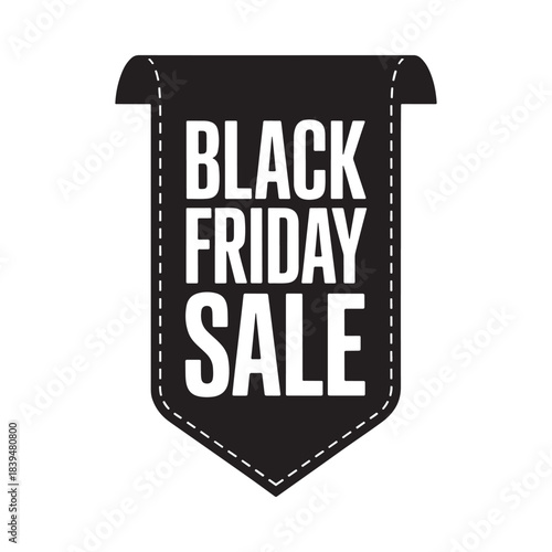 A black banner prominently displays the text black friday sale in white