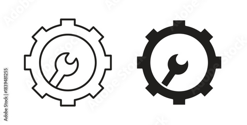 Resolve icons silhouettes. Vector elements for design.