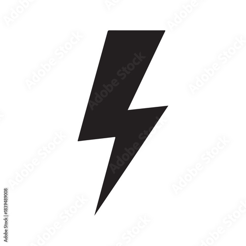 lightning bolt isolated on black
 .vector eps 10