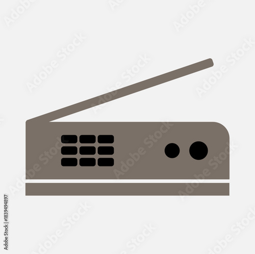 Radio / Wireless Receiver Icon — Vintage Stereo Receiver