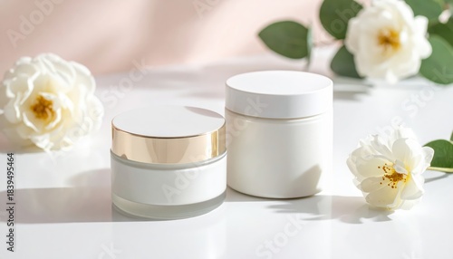 White jar gold lid white flower display ceramic jar with metallic lid beautifully displays white blossom