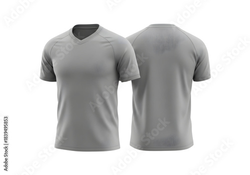 Mens Tank Top Undershirt Gray Blank Template PNG on Transparent Background