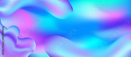 Dynamic Neon Dreamscape: A Vibrant Abstract Background with Smooth, Flowing Liquid Gradients in Hot Pink, Electric Blue, and Radiant Purple Hues, Ideal for Modern Digital Art, Web Design, Presentation