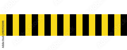Caution tape icon with bold yellow and black hazard stripes, safety stripe icon, warning barrier icon illustration