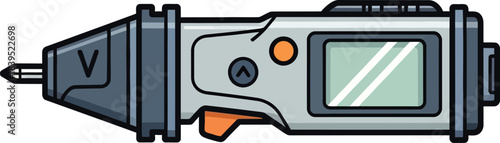 Vector illustration of black car engine optimization technology isolated on white