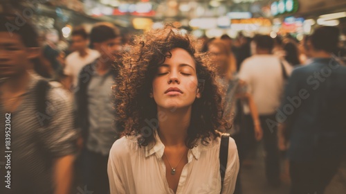 Inner Calm and Serenity for Young Adult During City Commute