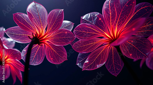 Luminous Lotus Blooms in Twilight