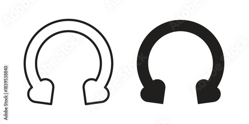 Piercing icons illustration, line art, glyph style vectors